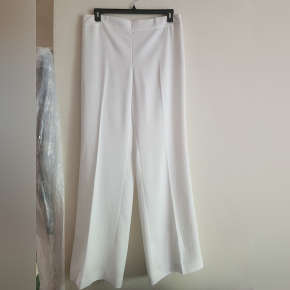 Zara Collection co-ord set Tie-belt blazer+pants white/ecru sz L NWT NO LOW BALL - Picture 4 of 11